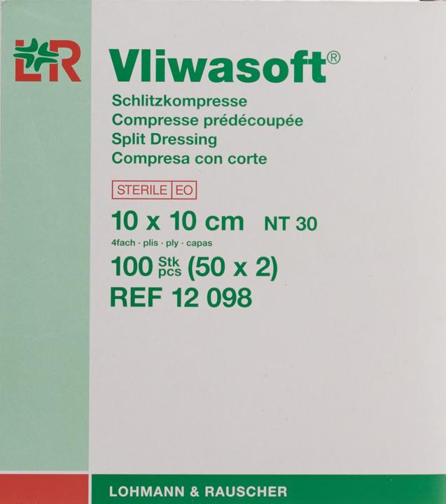 Produktbild Lohmann & Rauscher Schlitzkompressen mit Y-Einschnitt 10x10cm steril