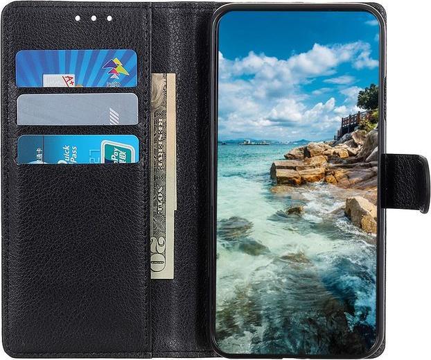 Actual product image MU Classic Litchi Leather Bookcover Series (Samsung Galaxy A22)