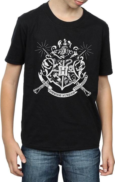 Immagine prodotto Hogwarts Badge Wands Maglietta Ragazzi (152, 158)