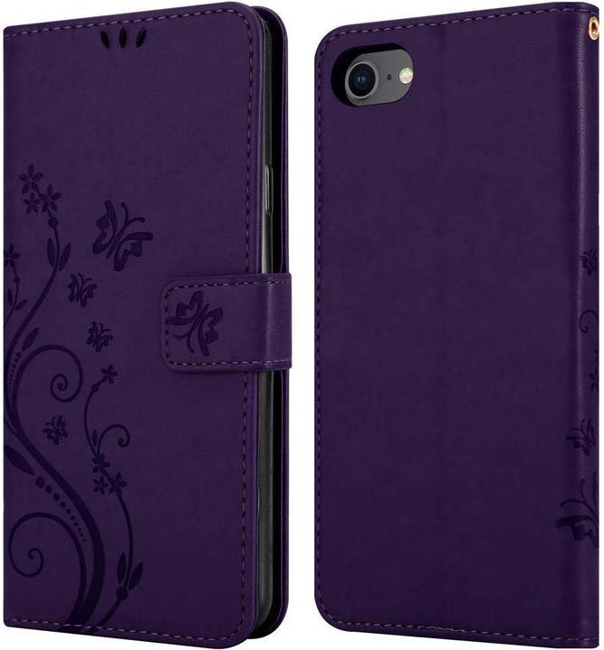 Produktbild Cadorabo Flower Book Cover (Apple iPhone 7, Apple iPhone 8, Apple iPhone SE (2nd Gen), Apple iPhone SE (3rd Gen))