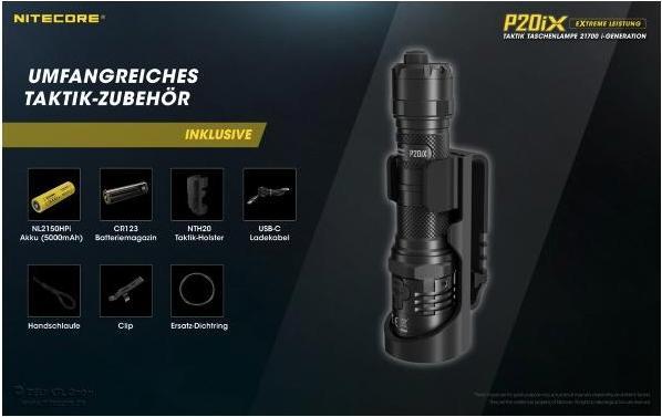 Productafbeelding Nitecore P20iX (14 cm, 4000 lm)
