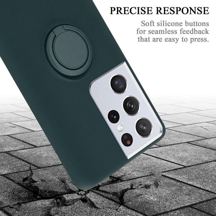 Actual product image Cadorabo TPU Liquid Ring Silicone Case Cover (Samsung Galaxy S21 Ultra)