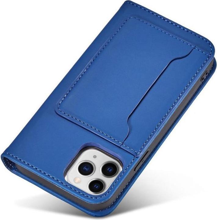 Immagine prodotto Hurtel Custodia a calamita per iPhone 12 Pro cover portafoglio porta carte blu (Apple iPhone 12 Pro)