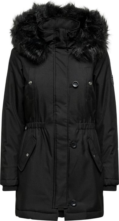 Produktbild Only Kapuze mit abnehmbarem Kunstfell-Rand Gerippte Ärmelbündchen Parka Langer Parka (XXS)