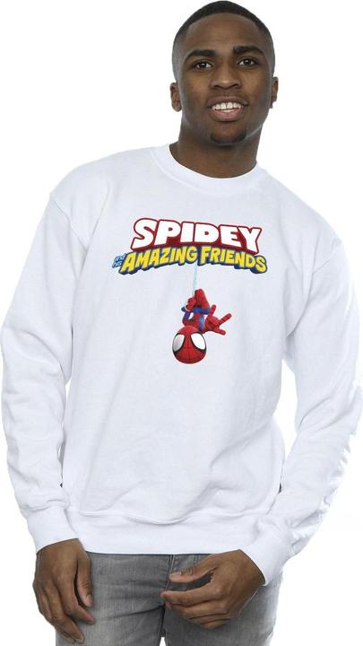 Actual product image Mens Spider-Man Hanging Upside Down Sweatshirt (L)