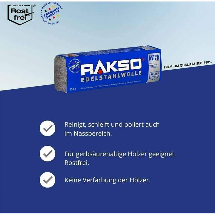 Immagine prodotto Rakso Lana di acciaio inossidabile extra fine (1 pz.)