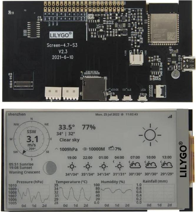 Immagine prodotto Lilygo TTGO T5 Modulo ESP32 con display elettronico da 4,7 pollici e WiFi/Bluetooth V2.3