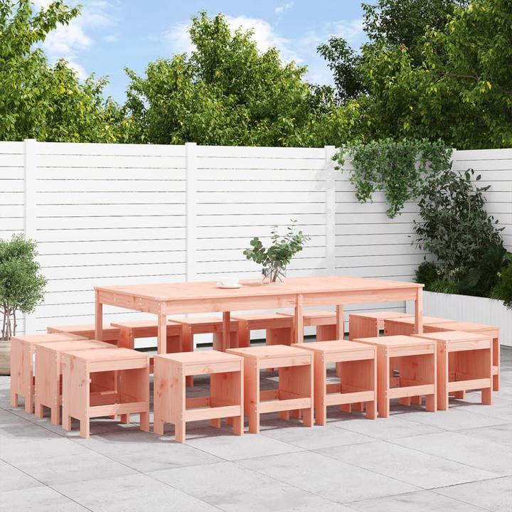 Image du produit VidaXL 17-tlg. Garten-Essgruppe Massivholz Douglasie,Material (100 cm)