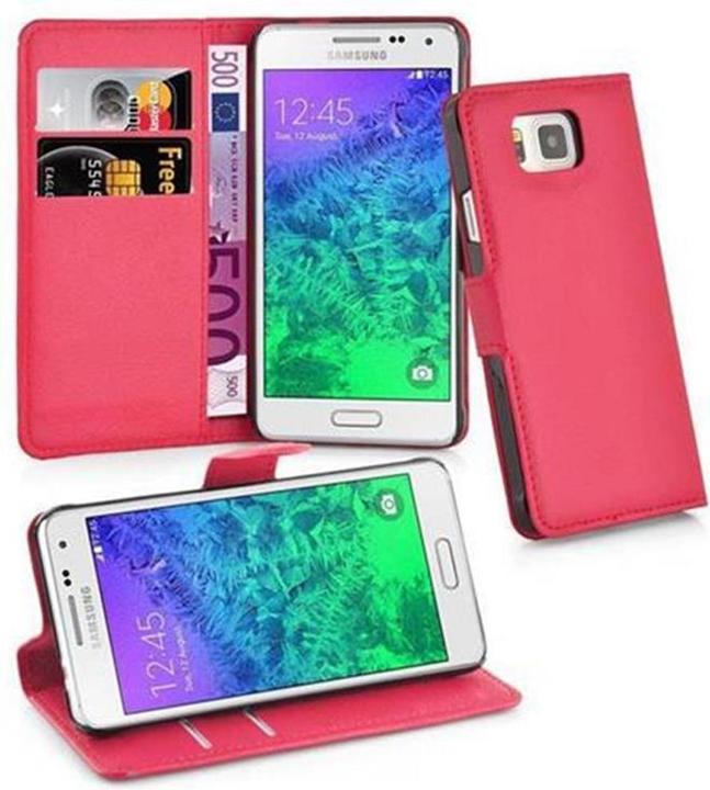 Actual product image Cadorabo Book with stand function cover (Samsung Galaxy Alpha)
