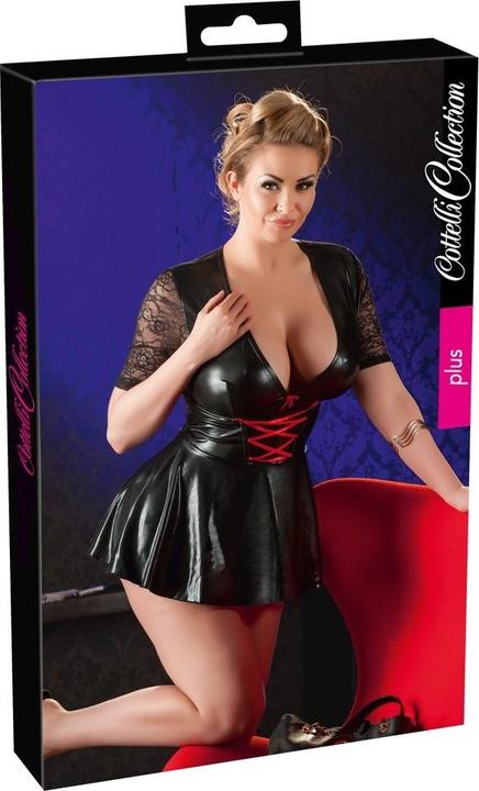Produktbild Cottelli Collection Kleid schwarz/rot XL (XL)