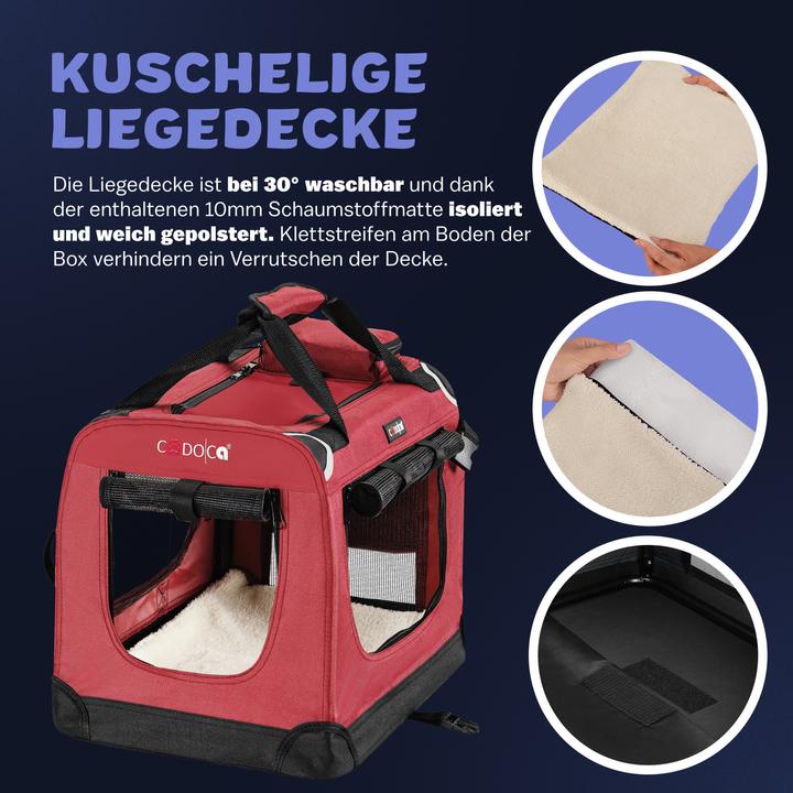 Produktbild Cadoca Hundetransportbox (Hund, Faltbar)