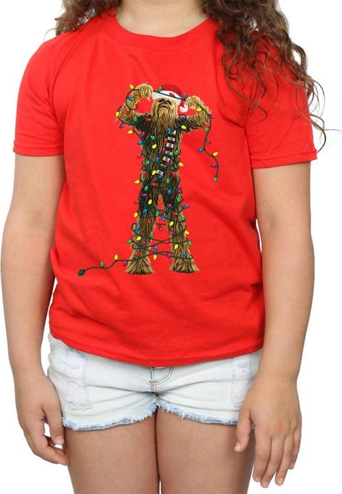 Image du produit Star Wars - T-shirt CHEWBACCA CHRISTMAS LIGHTS - Fille (140, 146)