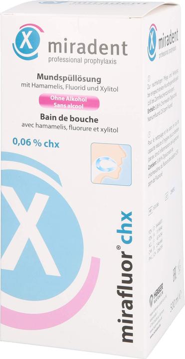 Actual product image Miradent Mirafluor CHX (500 ml, Mouthwash)