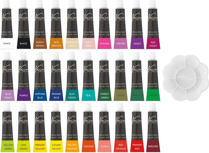 Produktbild Art Sensations Nassau Acrylfarben-Set, 30x12ml (Mehrfarbig, 360 ml)
