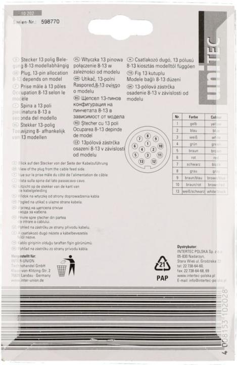 Actual product image Unitec Plug
