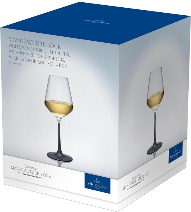 Actual product image Villeroy & Boch Manufacture Rock (38 cl, 4 Glasses, White wine glasses)