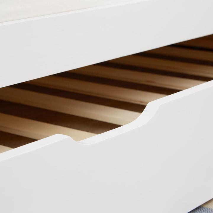 Actual product image Floki24 Children's bed Functional bed Youth bed Pull-out bed Bunk bed Guest bed - white, 90 x 200 cm (90 x 200 cm)