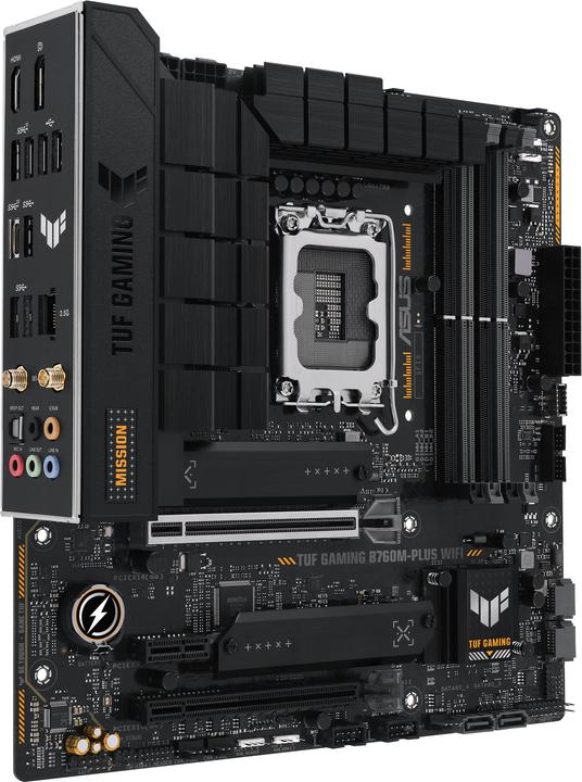 Actual product image ASUS TUF GAMING B760M-PLUS WIFI (LGA 1700, Intel B760, mATX)