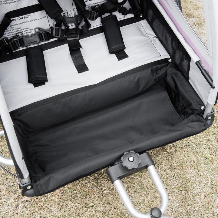 Image du produit Homcom Remorque de vélo pour enfants avec sac de rangement