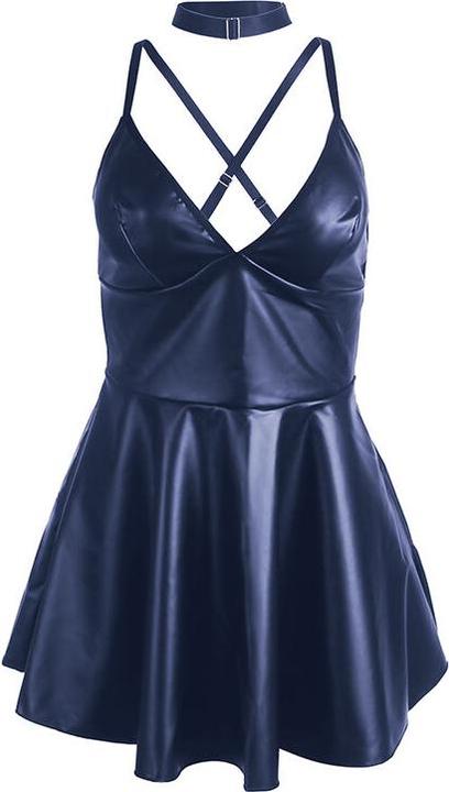 Image du produit Subblime - 955427 ROBE AVEC BRETELLES EN CUIR BLEU L/XL (XL)