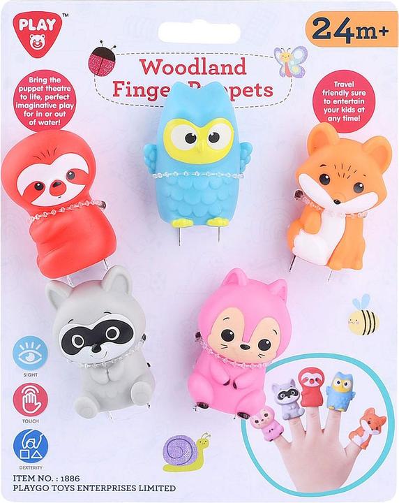 Produktbild Play Fingerpuppen Waldtiere, 5-tlg.