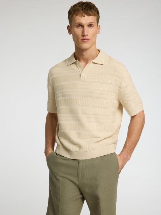 Produktbild Selected Homme Textured Polohemd aus Strick (L)