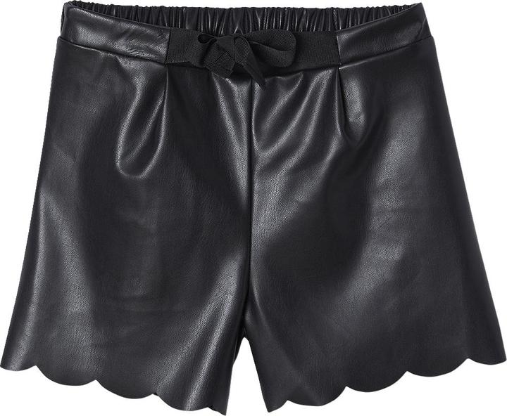 Immagine prodotto Vertbaudet Pantaloncini da bambina in similpelle con elastico in vita (92)