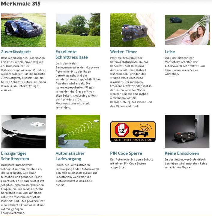 Produktbild Husqvarna Automower 315 (Modell 2017) (1500 m²)