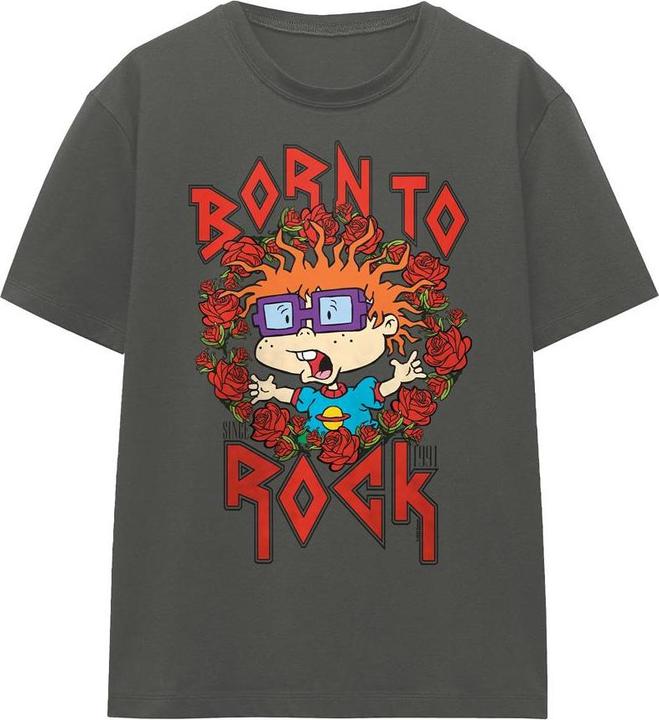 Actual product image Rugrats Unisex Adult Chucky Was Born To Rock T-Shirt (M)