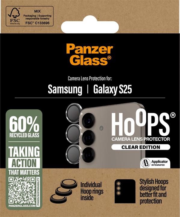 Immagine prodotto PanzerGlass ® Hoops® Protezione trasparente della telecamera (1 Pezzo/i, Samsung Galaxy S25)