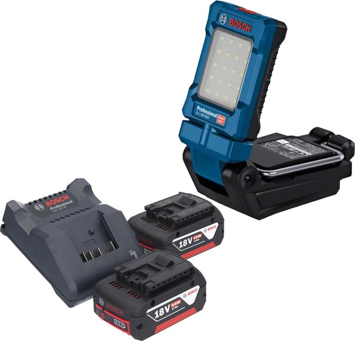 Actual product image Bosch Professional Bosch GLI 18V-800 Professional cordless lamp 18 V 800 lm + 2x rechargeable battery 5.0 Ah + charger (800 lm)
