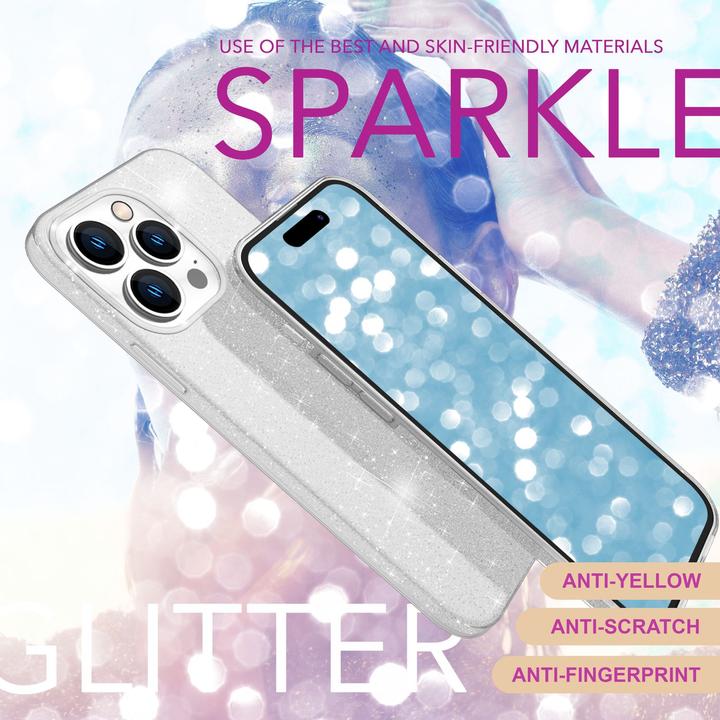 Actual product image Nalia Glitter hybrid cover (Apple iPhone 16 Pro Max)