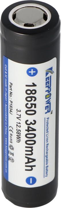 Produktbild Keeppower Akku 18650 geschützt (Flat Top) (1 Stk., 18650, 3400 mAh)