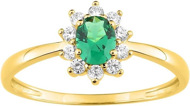 Produktbild Lara Vergoldeter RING - GRÜNER ZIRKONIA - ZIRKONIA - GR. 56 (56)