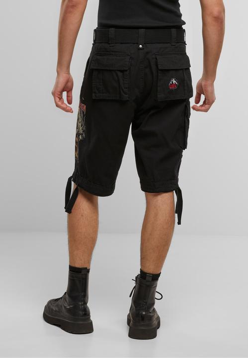 Produktbild Brandit Iron Maiden Savage Shorts The Number of The Beast black edition - 190545 (M, L)
