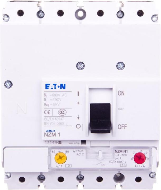 Produktbild Eaton Moeller) Leistungsschalter NZMN1-4-A80