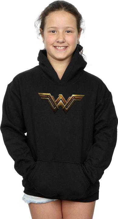 Actual product image Girls Justice League Movie Wonder Woman Emblem Hoodie (116)