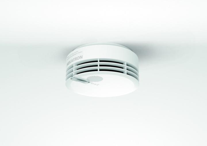 Actual product image Hekatron Genius Plus-N VE30 without adhesive pad smoke alarm 31-5000020-16-01
