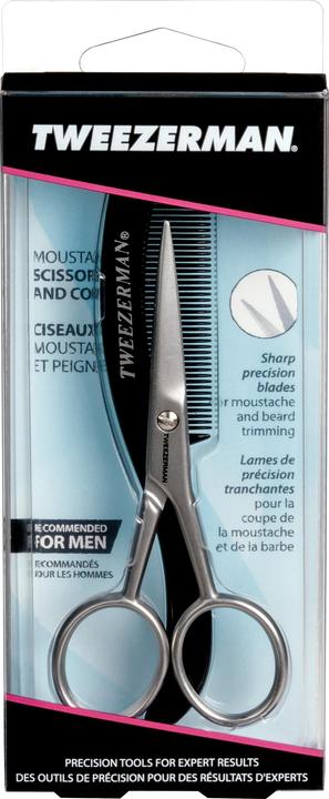 Tweezerman G.E.A.R For Men Moustache Scissors and Comb