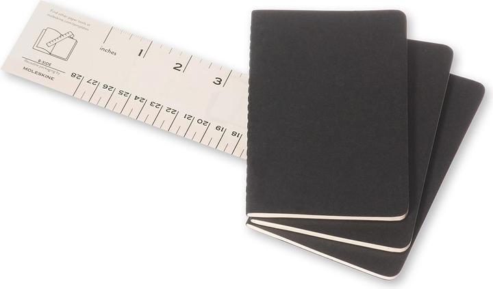 Actual product image Moleskine Cahier Pocket Set of 3 (A6, Plain, Hardcover)