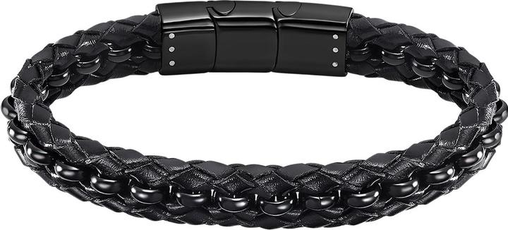 Lotus BRACCIALE STILE LS2205-2/1 IN PELLE, DA UOMO (22 cm, Cuoio, Acciaio inossidabile)