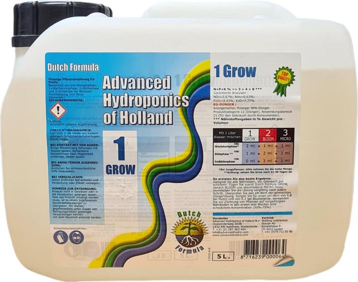 Immagine prodotto Advanced Hydroponics Formula1 olandese Cresci 5L (5.10 kg, 5 l)