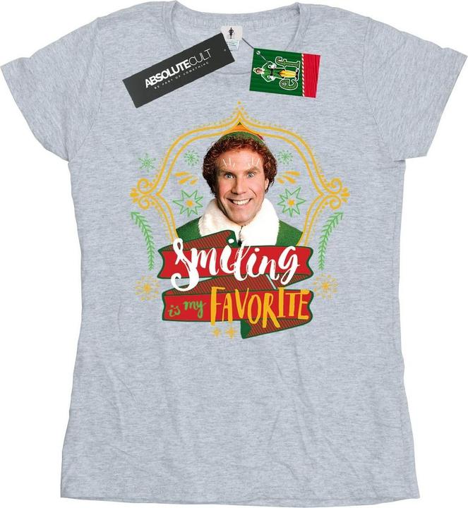 Actual product image Elf Womens/Ladies Buddy Smiling Cotton T-Shirt (S)
