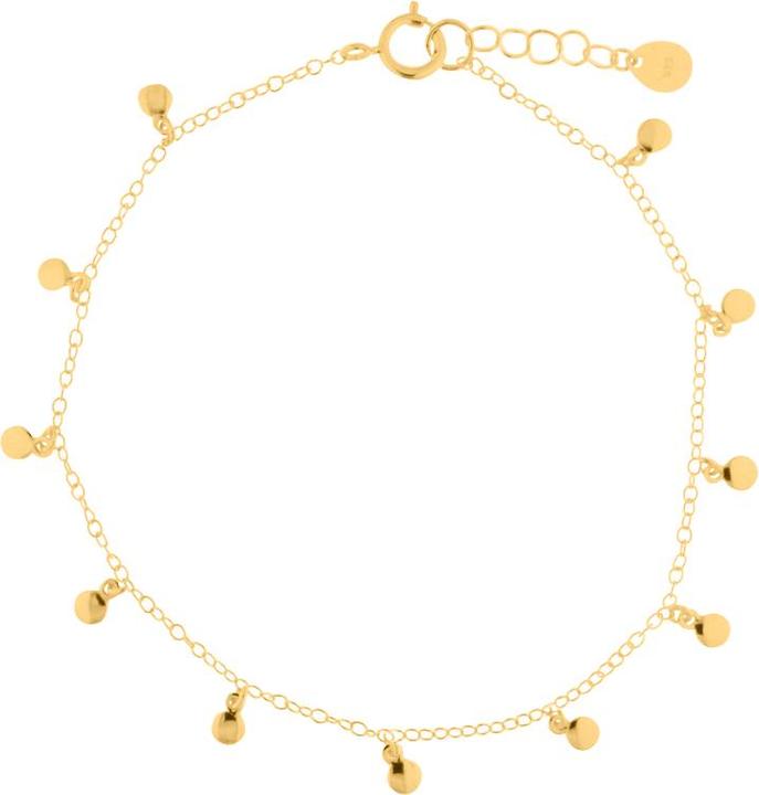 Produktbild Leyda Armkette Plaquetten (18 cm, vergoldet 750 / 18 K Gold, Silber 925)