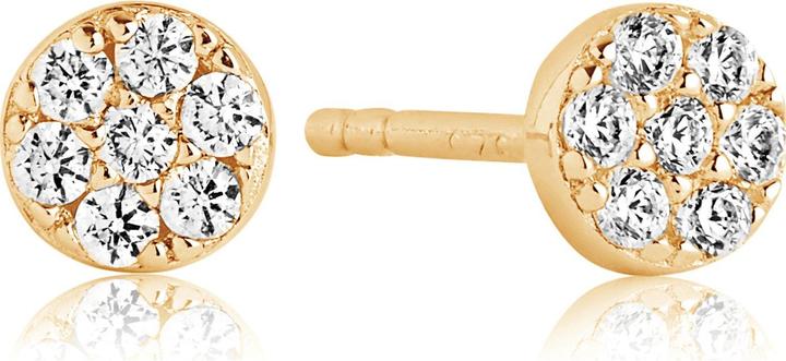 Image du produit Sif Jakobs Minuscules boucles d'oreilles d'étude plaquées or avec zirconium cubique Cecina SJ-E2773-CZ(YG) (Argent 925)
