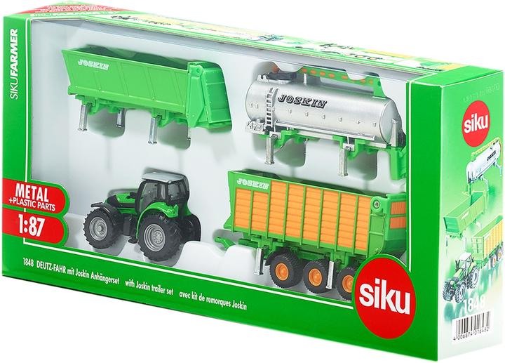 Image du produit Siku Tracteur Deutz avec remorque