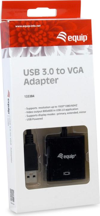 Image du produit equip Adaptateur USB 3.0 vers VGA (USB-A, 1.40 cm)
