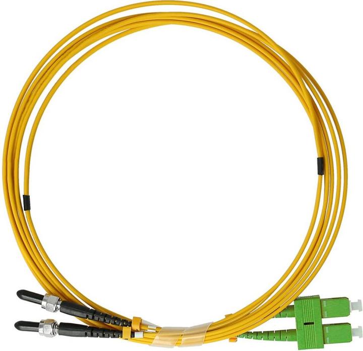Actual product image BlueOptics Duplex fibre optic patch cable SC/APC-FSMA/PC singlemode 1 metre (CAT6, 1 m)
