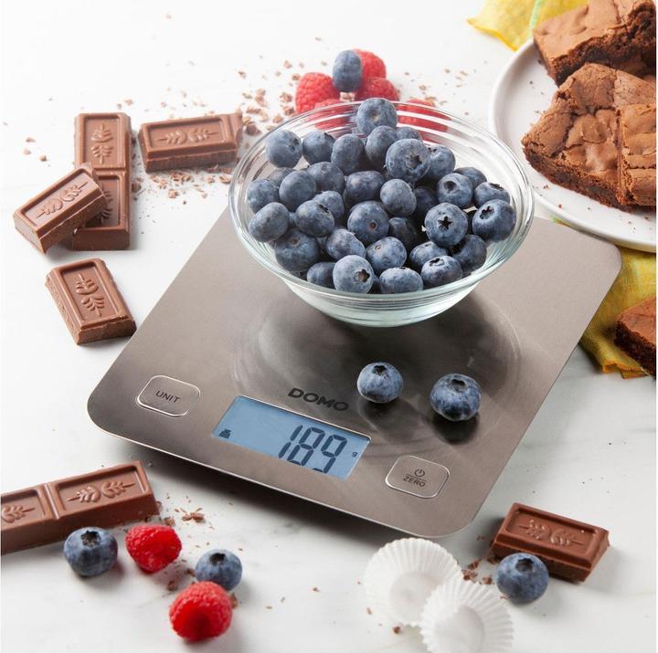 Image du produit Domo DO9239W. Type : Balance de cuisine électronique, Capacité de poids maximale : 5 kg, Précision : 1