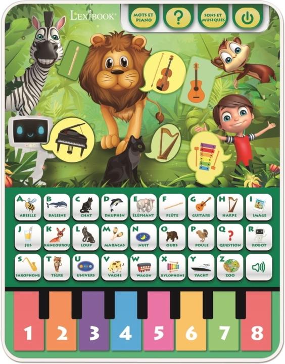 Immagine prodotto Lexibook Tablet didattico - tablet educativo, alfabeto parlante, pianoforte musicale, scopri gli animali e (Francese)